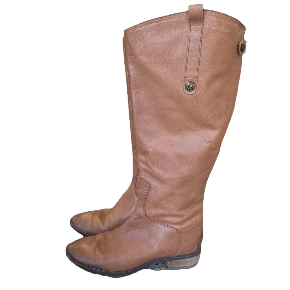 Sam Edelman Penny 2 Whiskey Leather Equestrian Riding Boots Womens Size 7.5 M